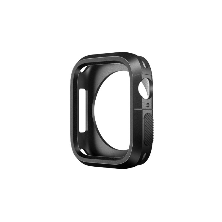 Husa Protectie Apple Watch, Carcasa Silicon, Negru, 40mm