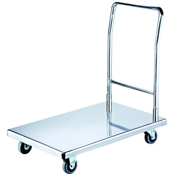 Carucior platforma pliabil din inox pentru transport marfa, liza 300kg, 900x550x870mm Carucior platforma pliabil din inox pentru transport marfa, liza 300kg, 900x550x870mm
