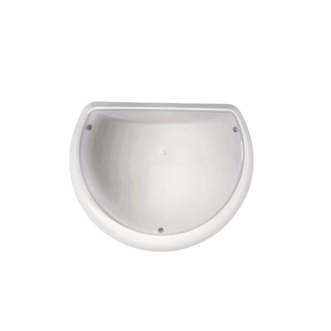 Aplica Aqua Half-Moon White, waterproof, max 40W, E27, alba, IP54, Anti-shock