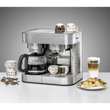 Espressor electric si cafetiera 2 in 1, Rommelsbacher, EKS3010 Espressor electric si cafetiera 2 in 1, Rommelsbacher, EKS3010