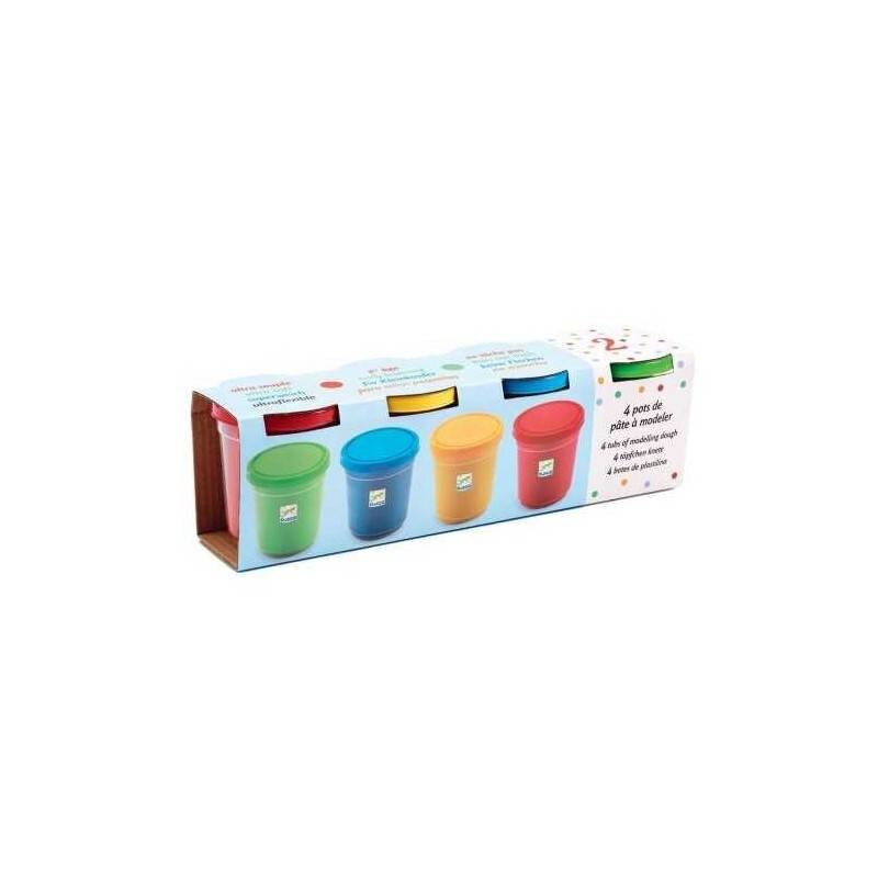 Set 4 borcanase plastilina - Culori clasice