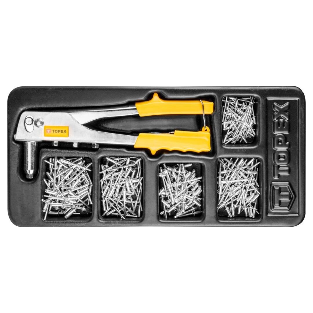 Set cleste nituiri si nituri modular pentru dulap Topex 79R518