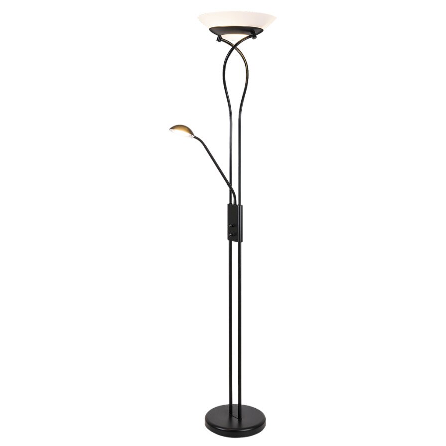 Lampadar Gamma Trend - 4554 Rabalux, 2xE27+1xG9, negru mat/alb