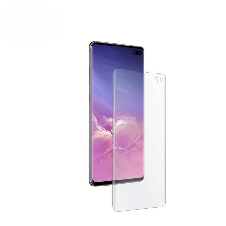 Фолио за дисплей Smart Protection, За Samsung Galaxy S10 Plus, Защита на цял екран, Smart Spray®, Smart Squeegee® и микрофибър включени