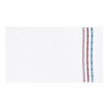 Prosop de baie Heinner Home, 50x90 cm, 100% bumbac, 400 GSM, model traditional, bleu Prosop de baie Heinner Home, 50x90 cm, 100% bumbac, 400 GSM, model traditional, bleu