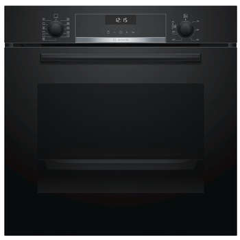 Cuptor incorporabil Bosch HBA5570B0 Serie 6, 71L, Display, EcoClean, clasa energetica D, Negru