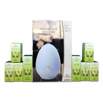 Pachet 8 uleiuri esentiale pentru relaxare, Lakshmi, cadou difuzorul de aroma Pachet 8 uleiuri esentiale pentru relaxare, Lakshmi, cadou difuzorul de aroma