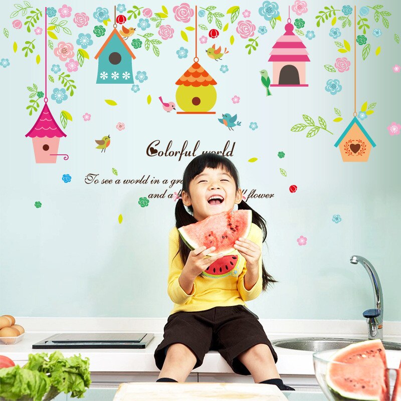 Autocolant Camera Bebe Casute Pentru Pasari 105x65 Cm Emag Ro