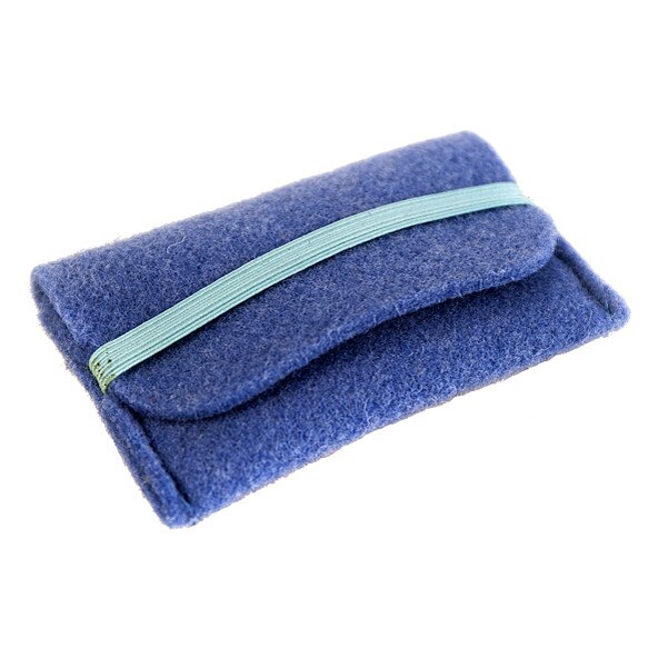 Etui card, carti de vizita Felt bleu