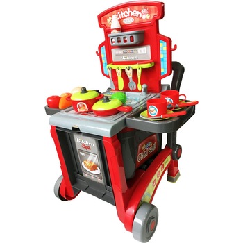 Jucarie Bucatarie de Gatit 3 in 1 Little Chef pentru Copii cu Suport Troller, Roti, 23 Accesorii 60 cm Inaltime, Aragaz, Ideala pentru Creativitatea Copilului tau Jucarie Bucatarie de Gatit 3 in 1 Little Chef pentru Copii cu Suport Troller, Roti, 23 Accesorii 60 cm Inaltime, Aragaz, Ideala pentru Creativitatea Copilului tau
