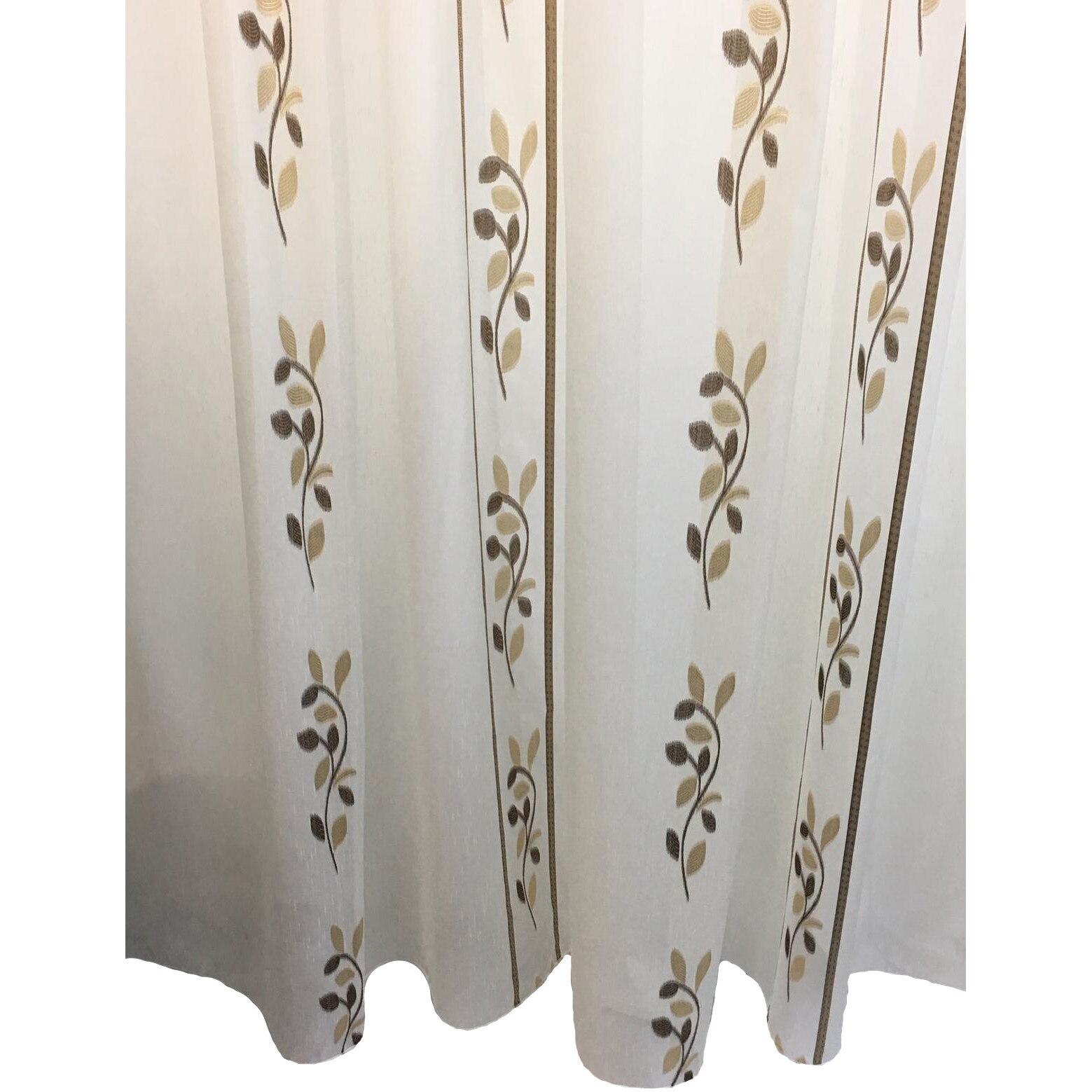 Perdea ivoire brodata 250X245cm cu rejansa by Liz Line-RD4125