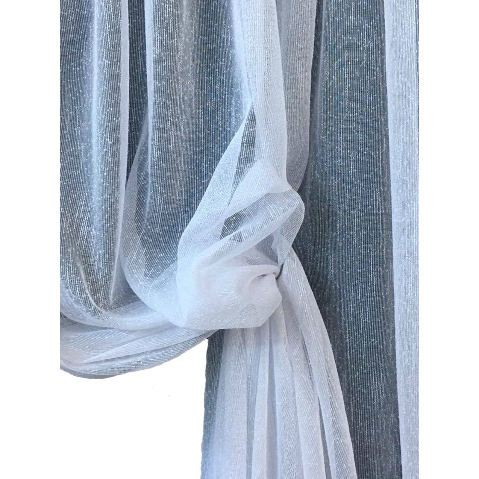 Perdea alba brodata 500X245cm cu rejansa by Liz Line-RD645