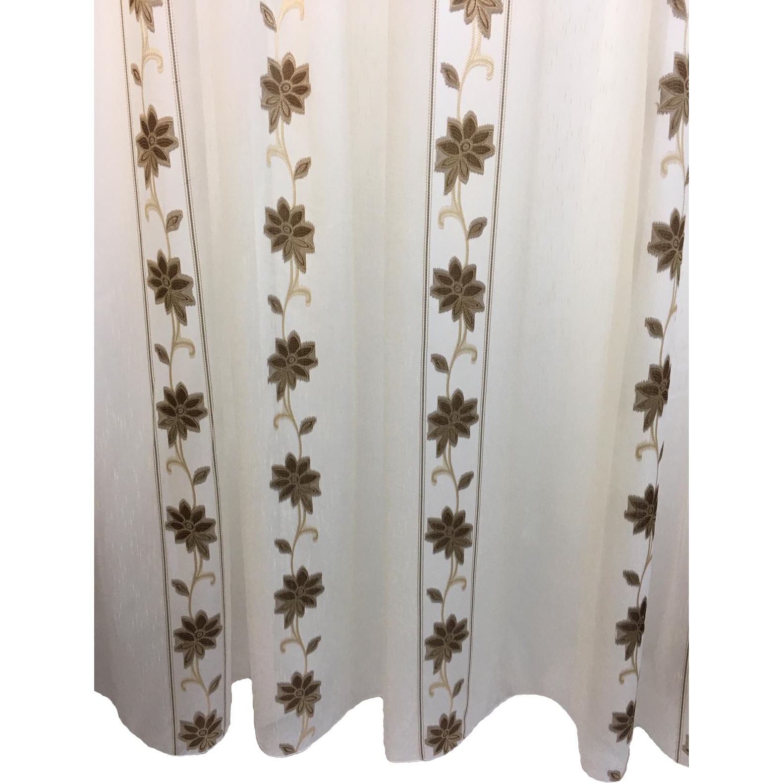 Perdea ivoire brodata 500X245cm cu rejansa by Liz Line-RD495