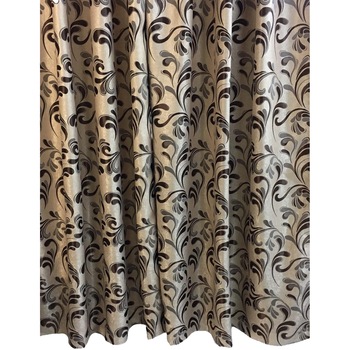 Set draperie Chocolate Leafs Blackout 140x245x2 cu rejansa by Liz Line - DP44 Set draperie Chocolate Leafs Blackout 140x245x2 cu rejansa by Liz Line - DP44