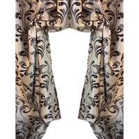 Set draperie Chocolate Leafs Blackout 140x245x2 cu rejansa by Liz Line - DP44