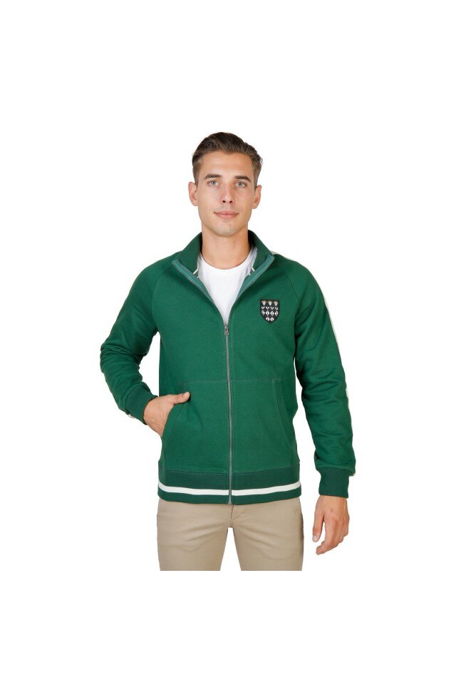 Hanorac barbati model MAGDALEN-FULLZIP-GREEN Oxford University, Verde