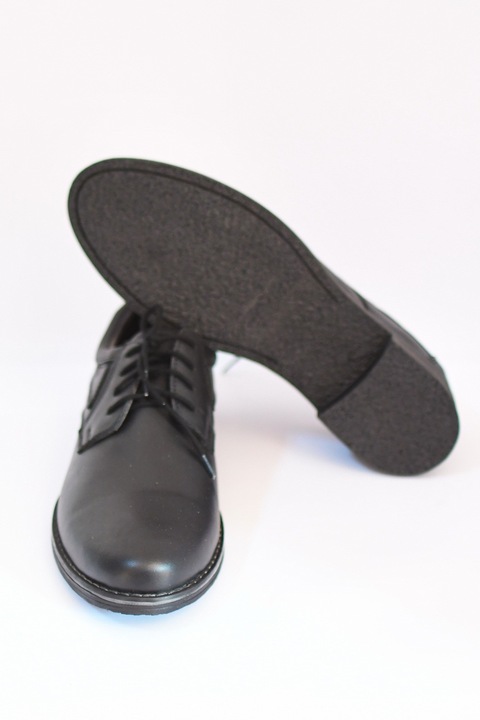 Pantofi barbati din piele naturala, Manufactur Pro Siguranta, marimea 42 EU, negri