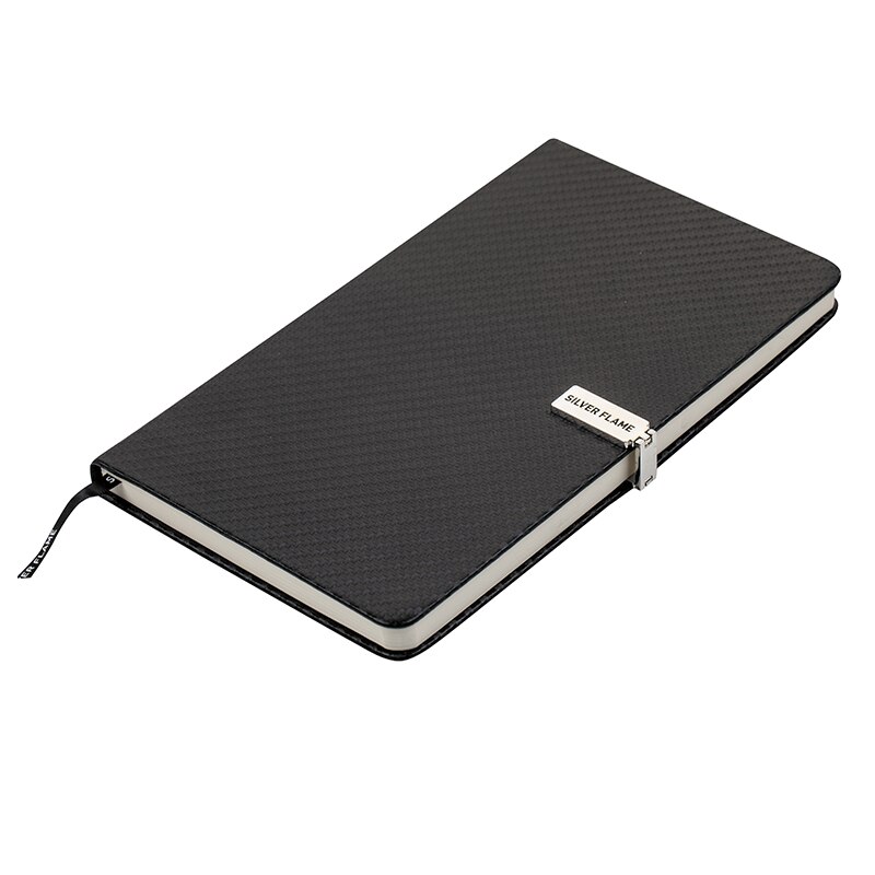 Caiet Silver Flame, A6, 130 pagini, Negru