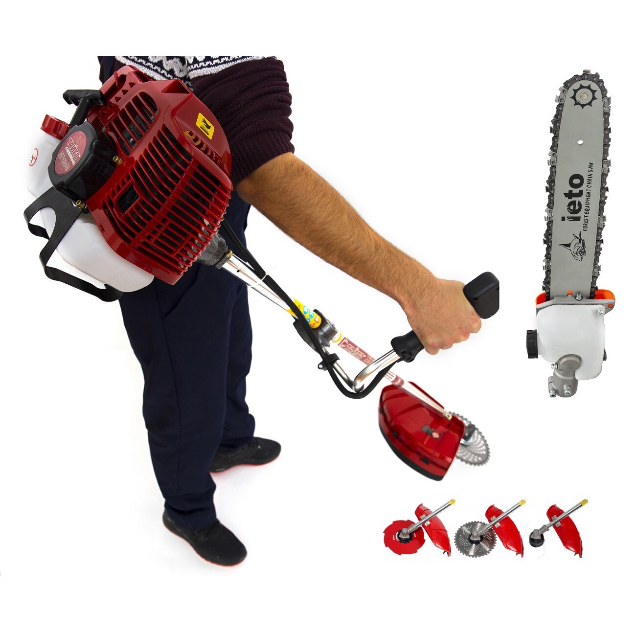 Set Cap Drujba (28) +Motocoasa TAIGA 5.5CP +4 Sisteme Taiere