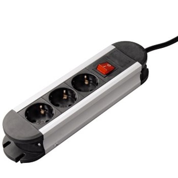 Prelungitor Aluminiu cuplaj cu protectie Pro-S 30S, 3 gauri, cablu de 1,5m HAMA-47855 Prelungitor Aluminiu cuplaj cu protectie Pro-S 30S, 3 gauri, cablu de 1,5m HAMA-47855