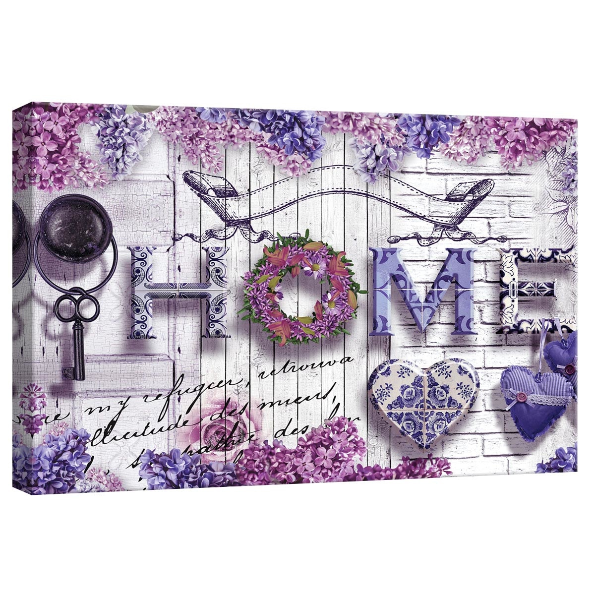 Tablou Canvas DEGRETS 78282 Casa comoda mov, 40x60cm