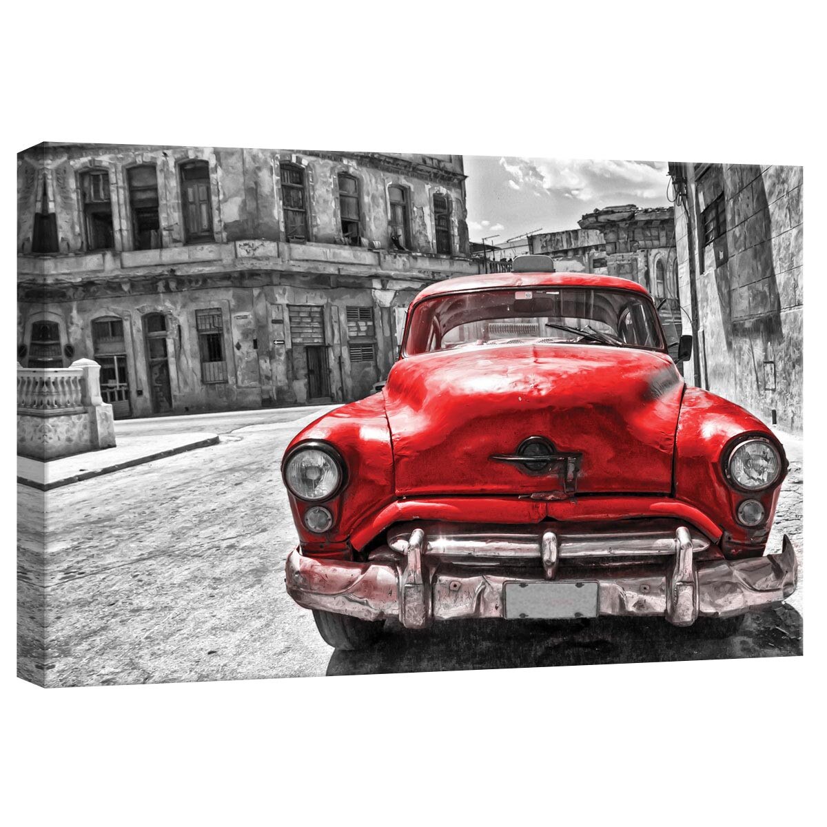 Tablou Canvas DEGRETS 78288 Masina Retro - rosu 2, 40x60cm