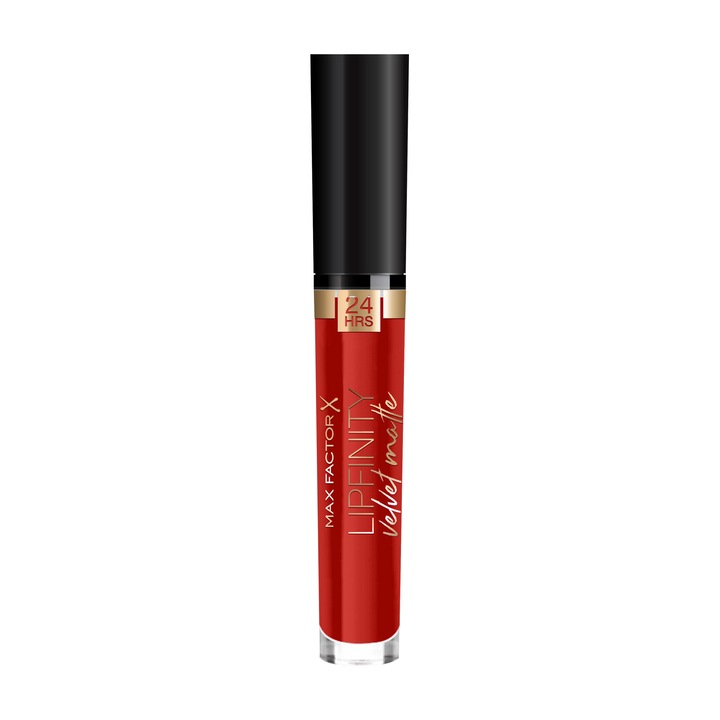 Ruj lichid Max Factor Velvet Matte 25 Red Luxury, 3.5 ml