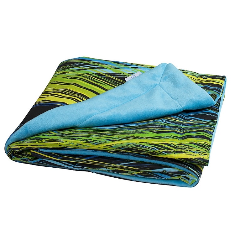 Paturica Baby Matex pentru bebelusi Soul Blue 31+52 cu doua fete