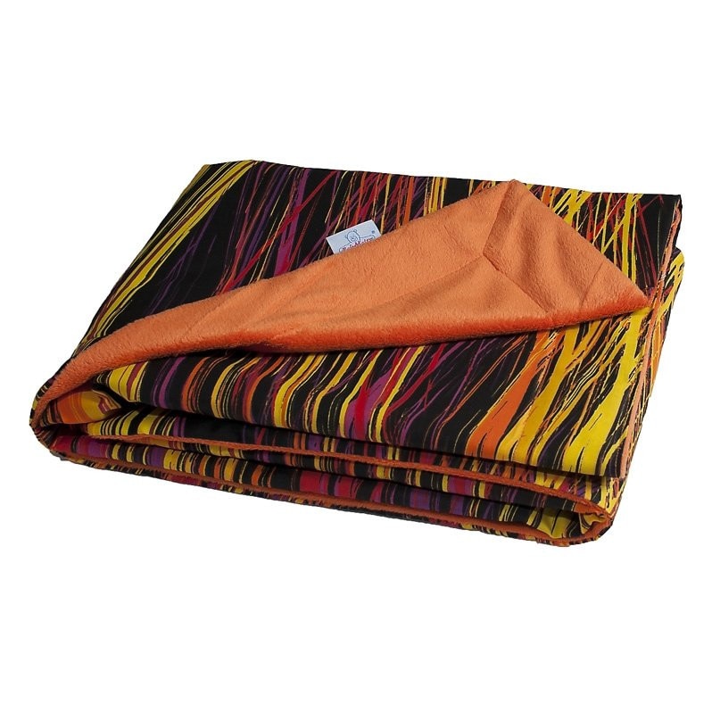 Paturica Baby Matex pentru bebelusi Soul Orange 49+05 cu doua fete