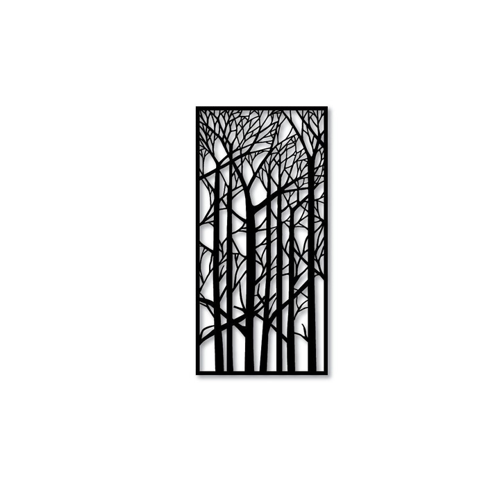 Panou decorativ negru, 200x90 cm , grosime 8 mm,MLC154