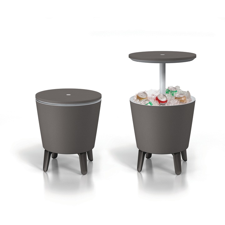 Bar Cool, 49.5x49.5x57 cm, Gri deschis