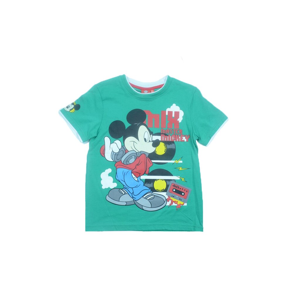 Tricou maneca scurta baieti Disney DISM-KTJM45119, Verde, 122