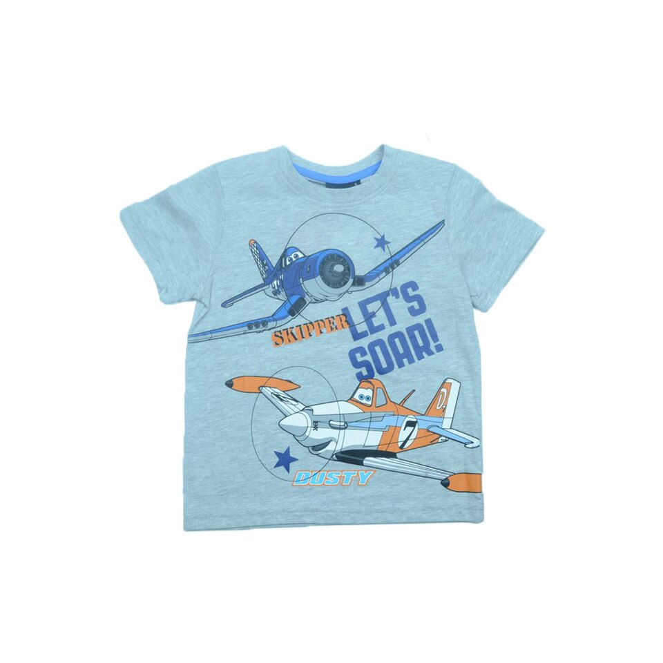 Tricou maneca scurta baieti Disney DISL-KTJM45113G, Gri, 110