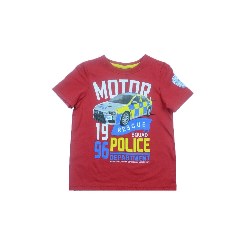 Tricou maneca scurta baieti GT GT-4372, Rosu, 98