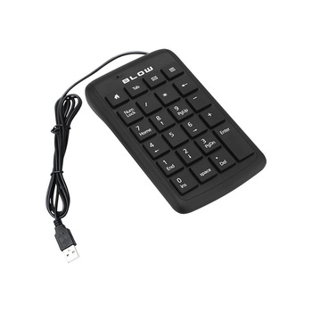 Tastatura Numerica Portabila Blow pentru Laptopuri, 23 Taste, Interfata USB, Negru Tastatura Numerica Portabila Blow pentru Laptopuri, 23 Taste, Interfata USB, Negru
