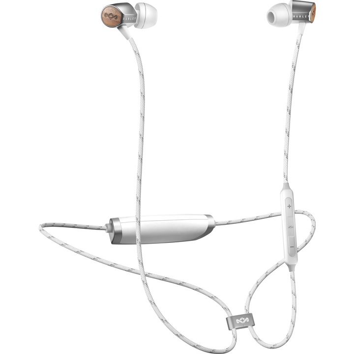 Аудио слушалки In-ear House of Marley Uplift, Bluetooth BT EM-JE103, Silver
