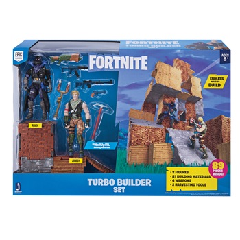 FORTNITE Turbo Builder, cu 2 figurine si accesorii FORTNITE Turbo Builder, cu 2 figurine si accesorii