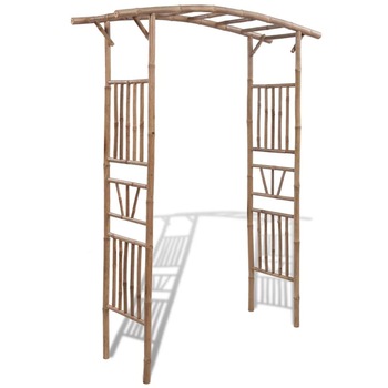 Pergola pentru trandafiri, vidaXL, Bambus, Maro, 145 x 40 x 187 cm Pergola pentru trandafiri, vidaXL, Bambus, Maro, 145 x 40 x 187 cm