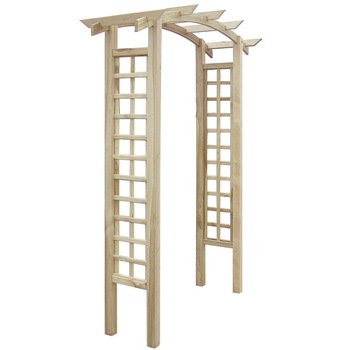 Pergola arcuita de gradina, vidaXL, Lemn, Maro, 150 x 50 x 220 cm Pergola arcuita de gradina, vidaXL, Lemn, Maro, 150 x 50 x 220 cm