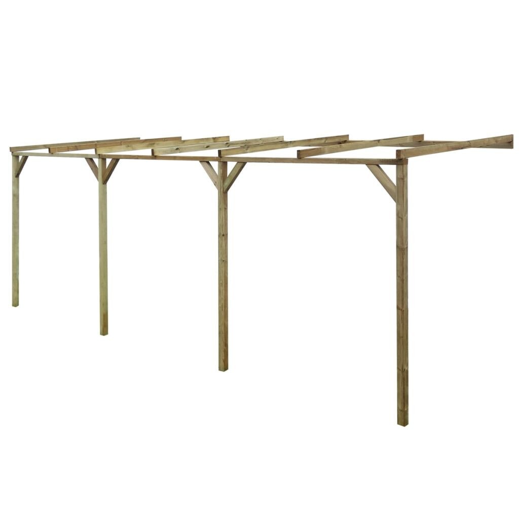 Pergola de gradina, vidaXL, Lemn, Maro, 200 x 600 x 220 cm