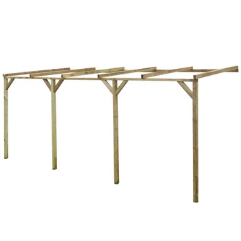 Pergola de gradina, vidaXL, Lemn, Maro, 200 x 500 x 220 cm Pergola de gradina, vidaXL, Lemn, Maro, 200 x 500 x 220 cm