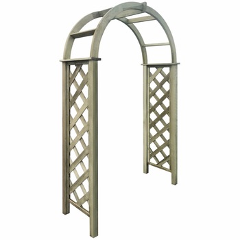 Pergola arcuita de gradina, vidaXL, Lemn, Maro, 110 x 30 x 230 cm Pergola arcuita de gradina, vidaXL, Lemn, Maro, 110 x 30 x 230 cm