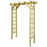 Pergola pentru trandafiri, vidaXL, Lemn, Maro, 150 x 50 x 200 cm