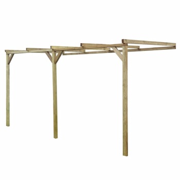Pergola de gradina, vidaXL, Lemn, Maro, 200 x 400 x 220 cm Pergola de gradina, vidaXL, Lemn, Maro, 200 x 400 x 220 cm