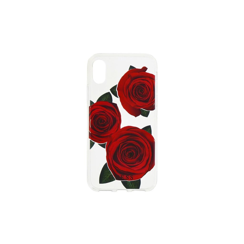 Husa iPhone X XS Guess Flower Red