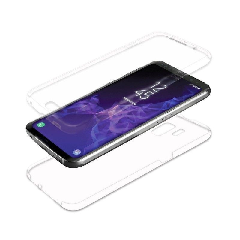 Husa protectie compatibil cu Samsung Galaxy S9+ Plus, Silicon, Protectie Fata/Spate-360Grade, Ultra Slim, Transparenta