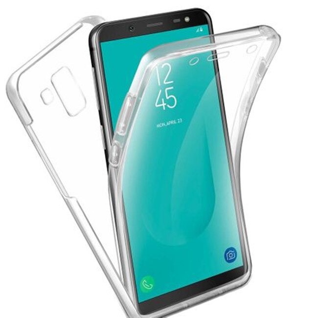 Husa silicon transparent protectie completa 360° (fata+spate), Samsung Galaxy J6 (2018)