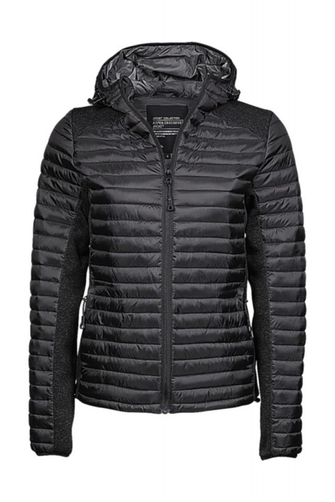 Geaca charlotte, tee jays, Negru/Negru melange