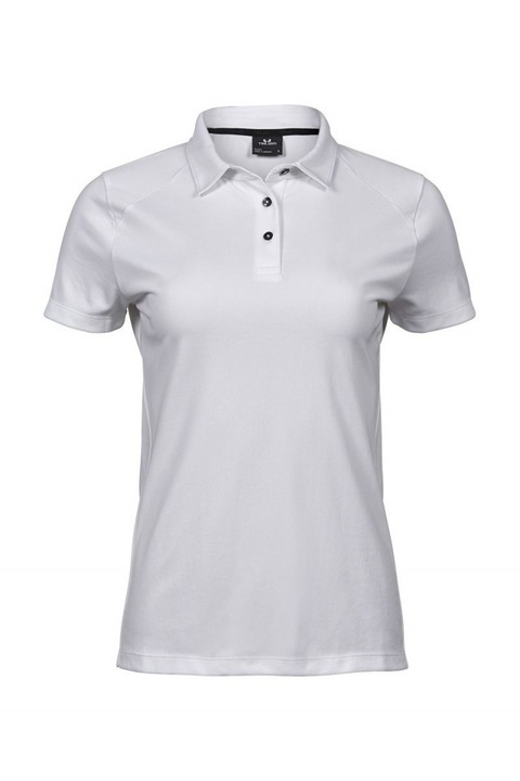 Tricou polo americana francesca, alb, tee jays, Alb