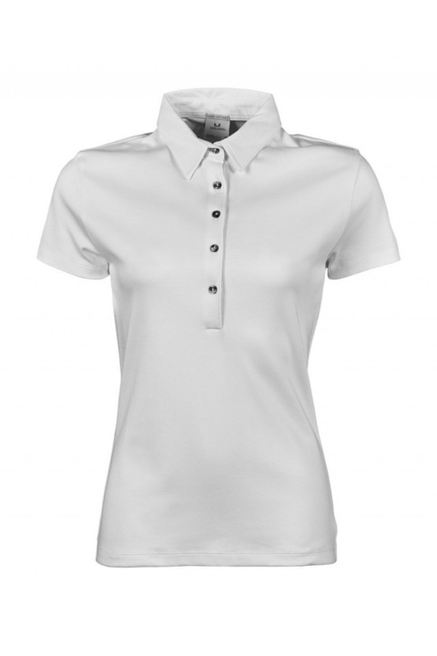 Tricou polo alina, tee jays, Alb